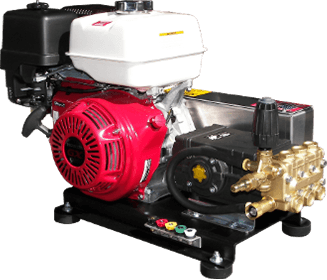GX390 Honda 4 GPM 4000 PSI Skid Mount Belt Drive General Pump HD Steel